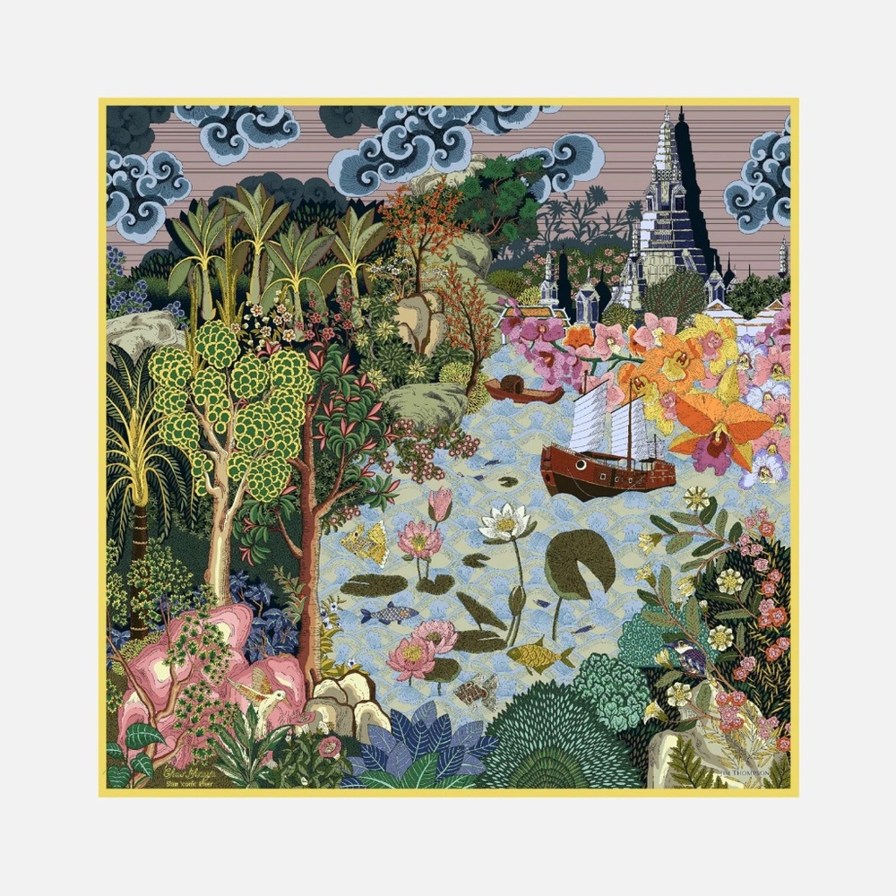 Jim Thompson Silk Square - Picture 4 of 5